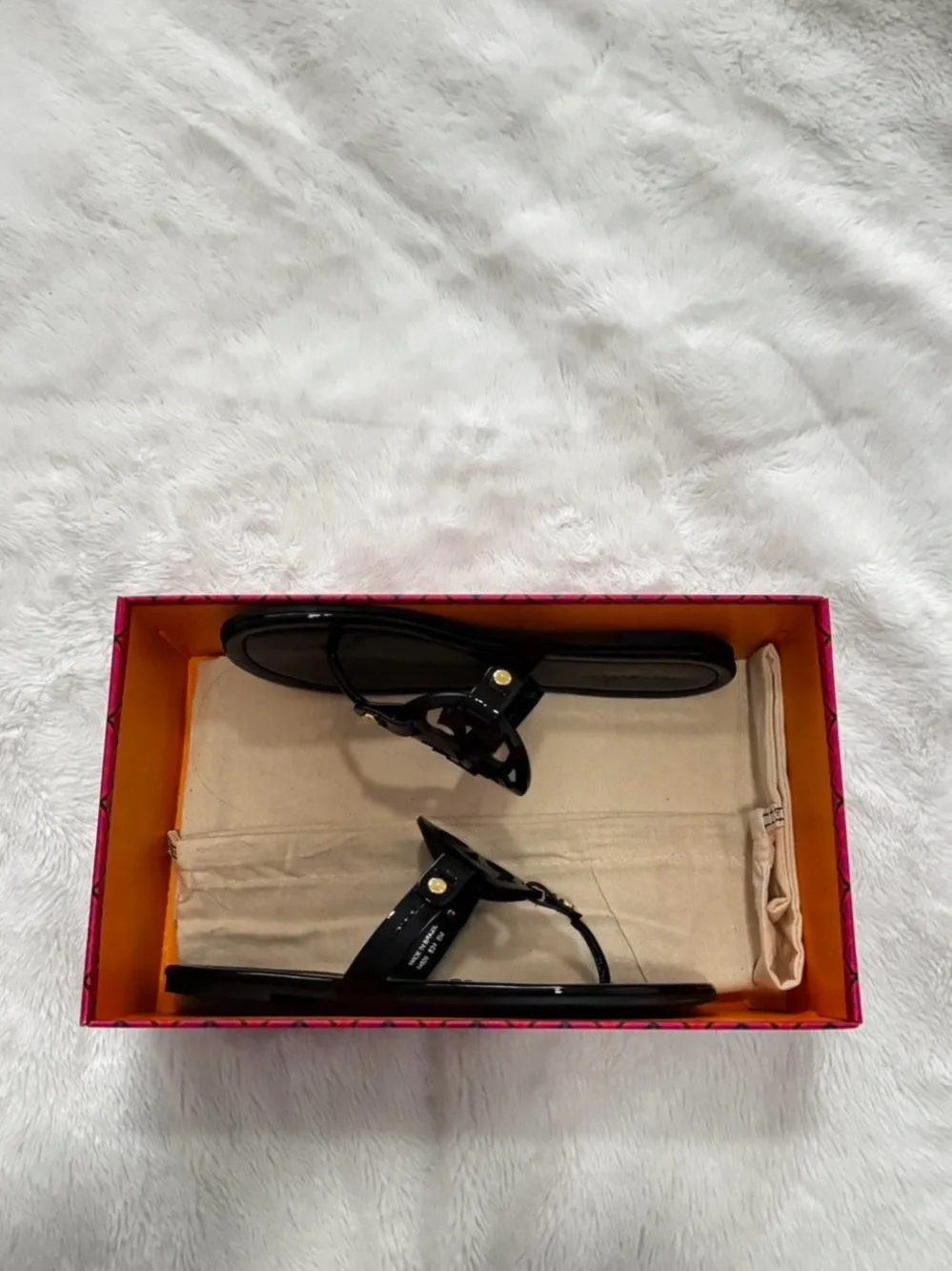 Tory Burch Perfect Black Miller Patent Leather Sandals